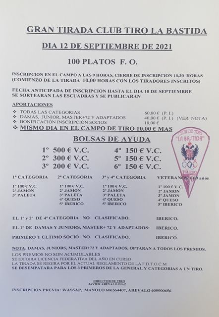 Pulsa para ver el programa de la tirada